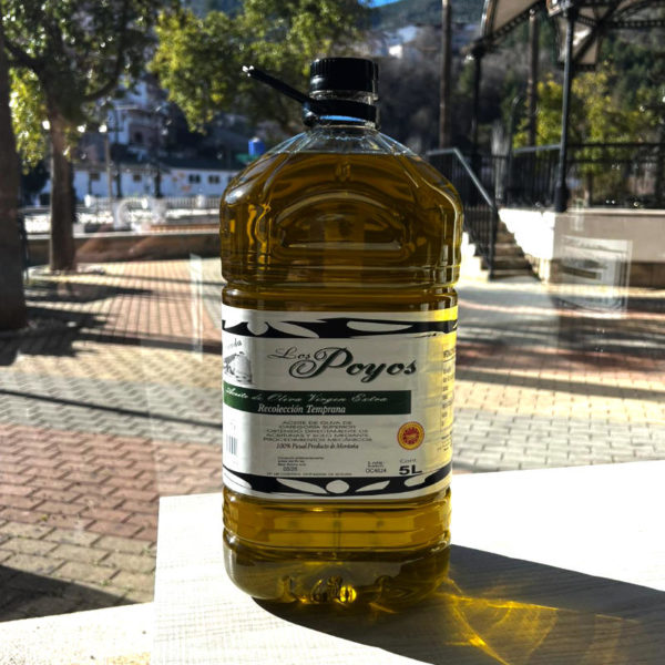 Aceite de Oliva Virgen Extra Los Poyos 5L D.O. Sierra de Segura GARRAFA 5L La Puerta de Segura Jaén