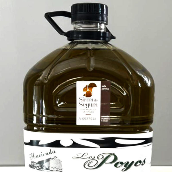 Aceite de Oliva Virgen Extra Los Poyos 5L D.O. Sierra de Segura GARRAFA 5L La Puerta de Segura Jaén